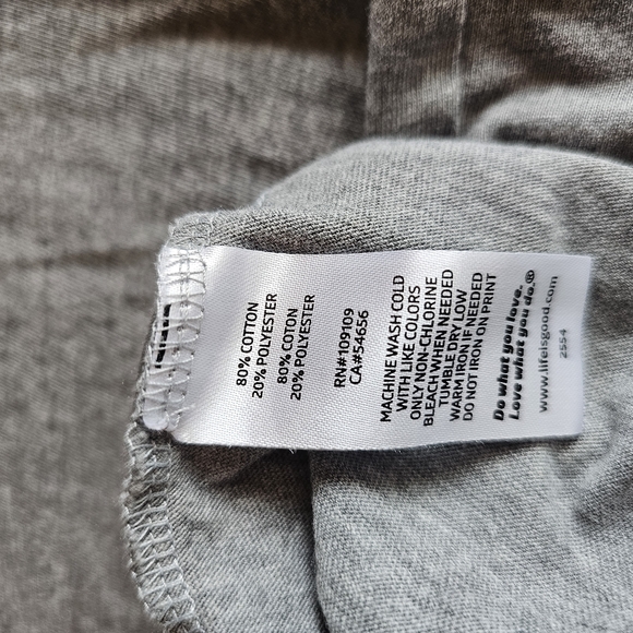 Life Is Good Crusher T-Shirt Tee Grinch Snow Day Max Gray Mens Small S - Picture 4 of 9